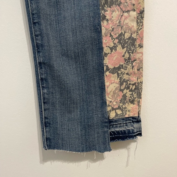 Current/Elliott The uneven original straight floral jeans - Picture 7 of 11